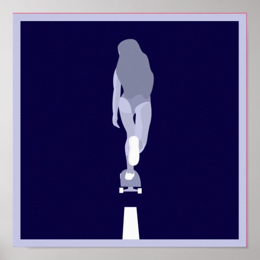 夜のスケート ポスター (正面)