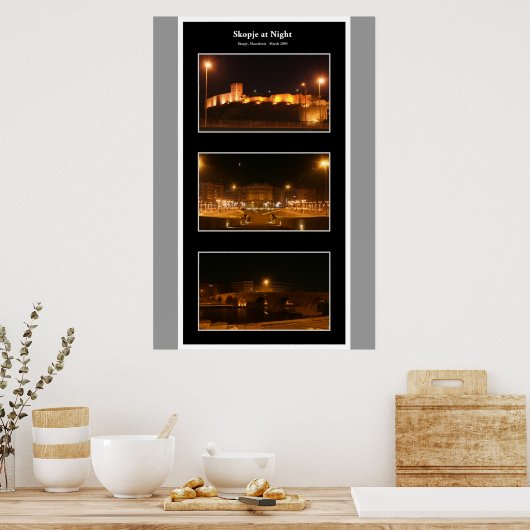 夜のスコピエ ポスター (キッチン)