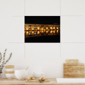 夜のストラスブールのVaubanのダム ポスター (キッチン)