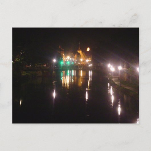 夜のストラスブール ポストカード (正面)