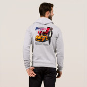 夜のスピード |メンズフルジップ パーカ (裏面フル)