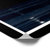 夜のスペースシャトル ポスター (角)