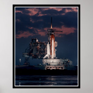夜のスペースシャトル ポスター