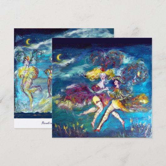 夜のダンスと音楽 招待状 (正面/裏面)