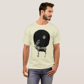 夜のトナカイ Tシャツ (正面フル)