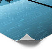 夜のトロピカルシーニック ポスター (角)