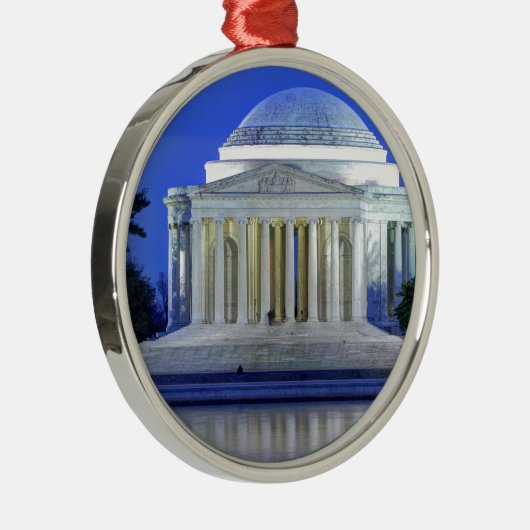 夜のトーマス・ジェファーソンの記念物 メタルオーナメント (右)