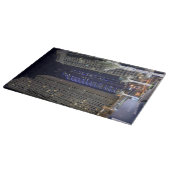 夜のドバイの建築 カッティングボード (角)