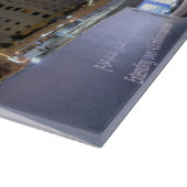 夜のドバイの建築 カッティングボード (角)