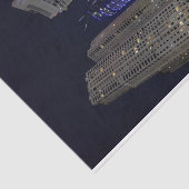 夜のドバイの建築 薄葉紙 (詳細)