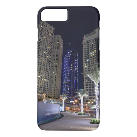 夜のドバイの建築 Case-Mate iPhoneケース (裏面)