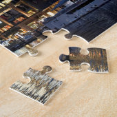 夜のドバイ建築 ジグソーパズル (側面)