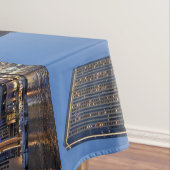 夜のドバイ建築 テーブルクロス (インサイチュ)