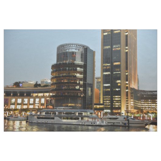 夜のドバイ建築 ファブリック (ヤード)