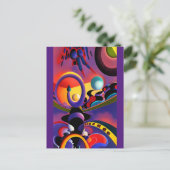 夜のドライバーKenゲージのシュールレアリズム ポストカード (スタンド正面)