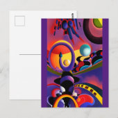 夜のドライバーKenゲージのシュールレアリズム ポストカード (正面/裏面)