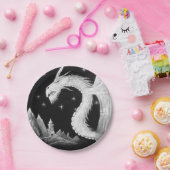 夜のドラゴンが付いている紙皿 ペーパープレート (パーティー)