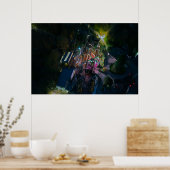 夜のドローンのスモラー |アルトンタワーズリゾート ポスター (キッチン)