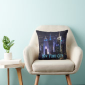 夜のニューヨークシティ クッション (椅子)