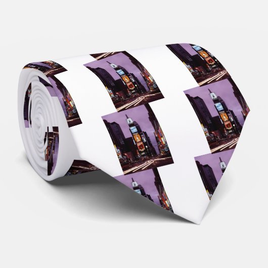 夜のニューヨーク・タイムズ・スクエアのトラフィック ネクタイ (ロール)