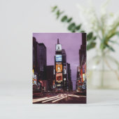 夜のニューヨーク・タイムズ・スクエアのトラフィック ポストカード (スタンド正面)