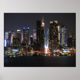 夜のニューヨーク ポスター