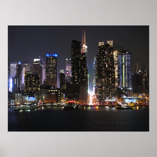 夜のニューヨーク ポスター (正面)