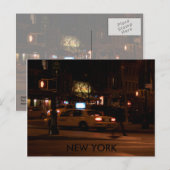 夜のニューヨーク ポストカード (正面/裏面)