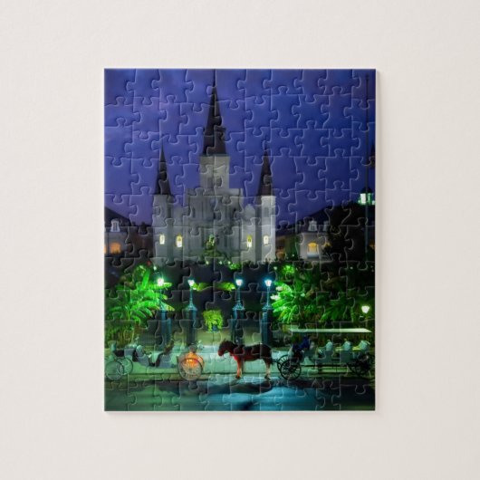 夜のニュー・オーリンズ ジグソーパズル (縦)