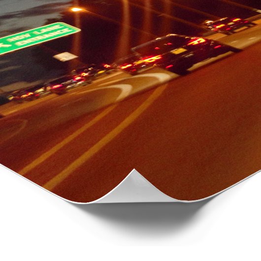 夜のハイウェイ ポスター (角)