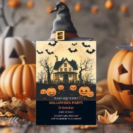 夜のハロウィンパーティーでお化け屋敷へ  シーズンカード