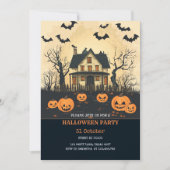 夜のハロウィンパーティーでお化け屋敷へ シーズンカード (正面)