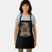夜のハロウィーンの怖いスケルトン エプロン (インサイチュ)