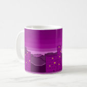 夜のバイオレットタウン 強化版 コーヒーマグカップ (正面左)