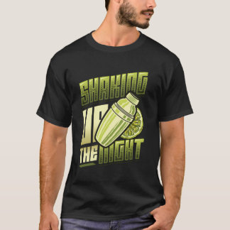 夜のバーテンダーを振り上げる Tシャツ