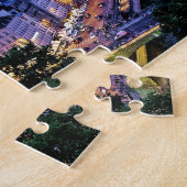 夜のパリで銀色の織機 ジグソーパズル (側面)