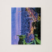 夜のパリで銀色の織機 ジグソーパズル (縦)