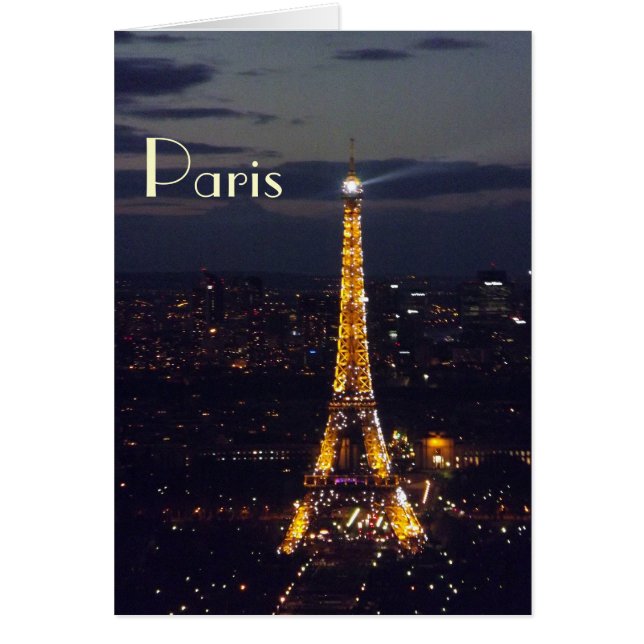 夜のパリエッフェル塔 (正面)