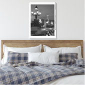 夜のパリ キャンバスプリント (インサイチュ (寝室))