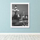 夜のパリ キャンバスプリント (インサイチュ (ウッドフロア))