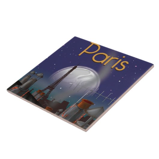 夜のパリ タイル (側面)