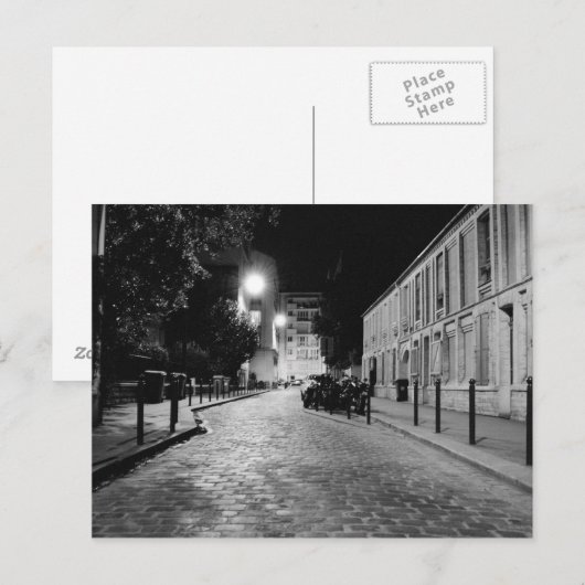 夜のパリ ポストカード (正面/裏面)