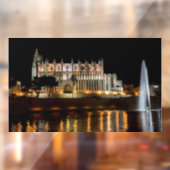 夜のパルマ・デ・マヨルカ大聖堂 – スペイン ウィンドウサイン (シート2)