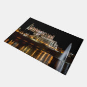 夜のパルマ・デ・マヨルカ大聖堂 – スペイン ドアマット (アングル)