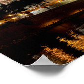 夜のパルマ・デ・マヨルカ大聖堂 – スペイン ポスター (角)