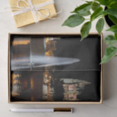 夜のパルマ・デ・マヨルカ大聖堂 – スペイン 薄葉紙 (ギフト)