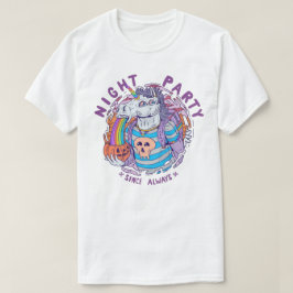 夜のパーティー – ユニコーン Tシャツ