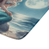 夜のビーチの人魚 カッティングボード (角)