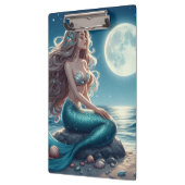 夜のビーチの人魚 クリップボード (左)