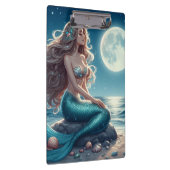 夜のビーチの人魚 クリップボード (右)